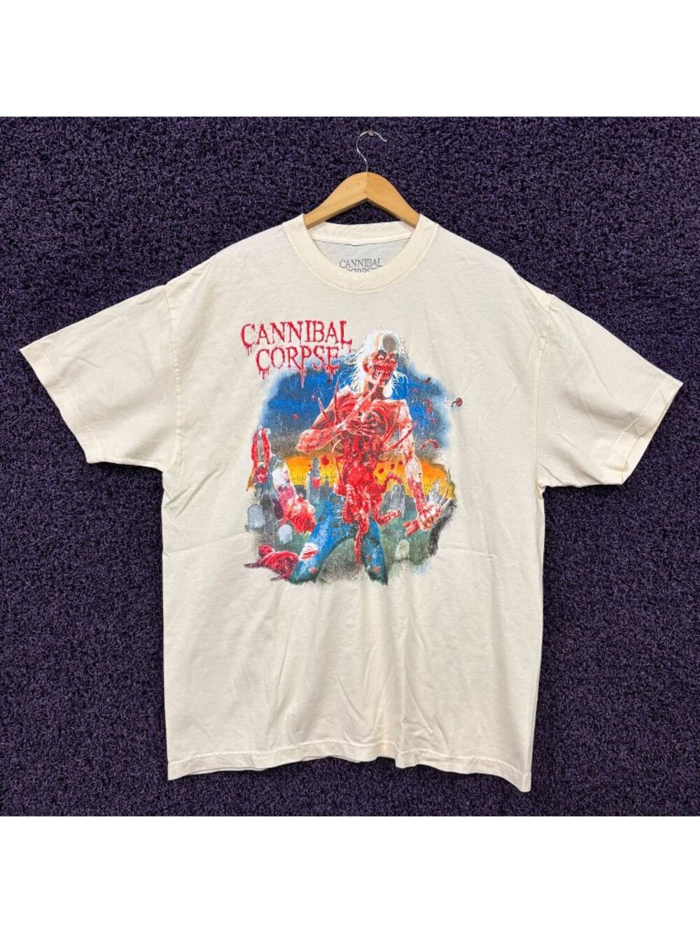 Cannibal Corpse Eaten Back to Life Album Art Band T-Shirt XL